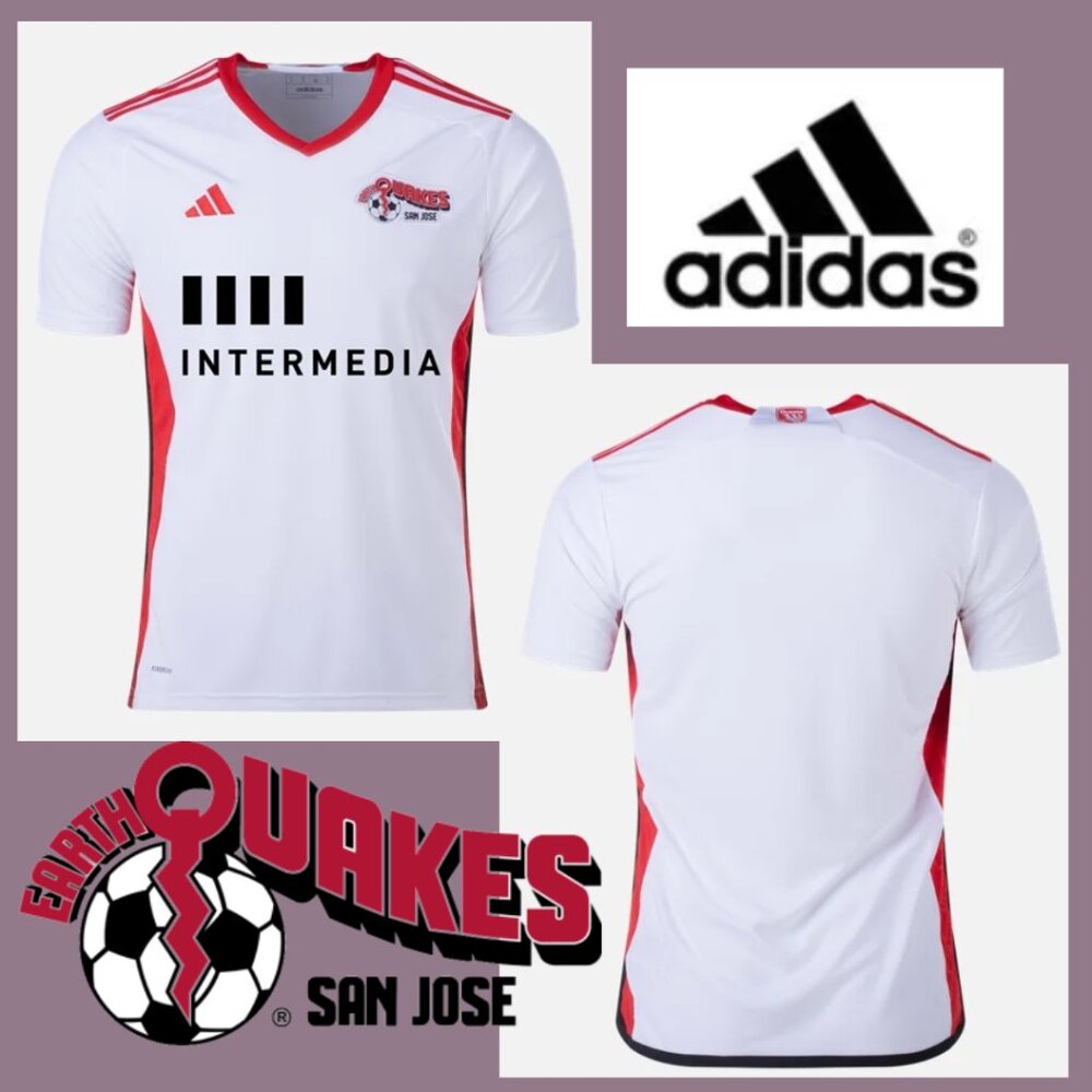 NWT ADIDAS San Jose Earthquakes Jersey (small stain at front)